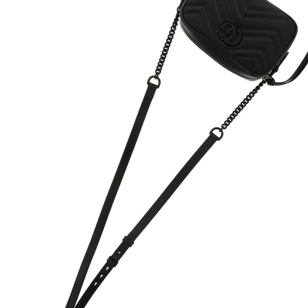 GUCCI GG Marmont Shoulder Bag Black - Picture 5 of 6